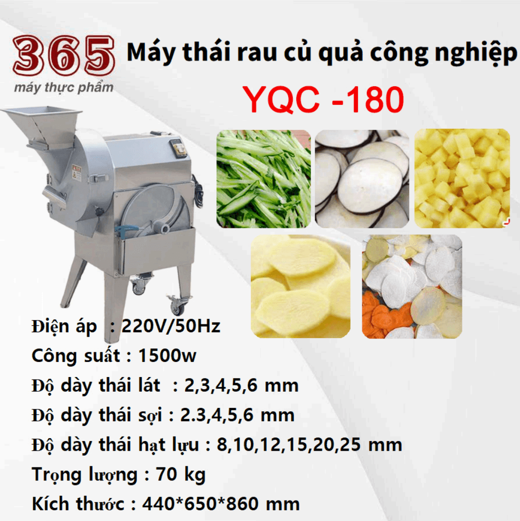 Máy thái rau củ YQC-180 thumbnail 3
