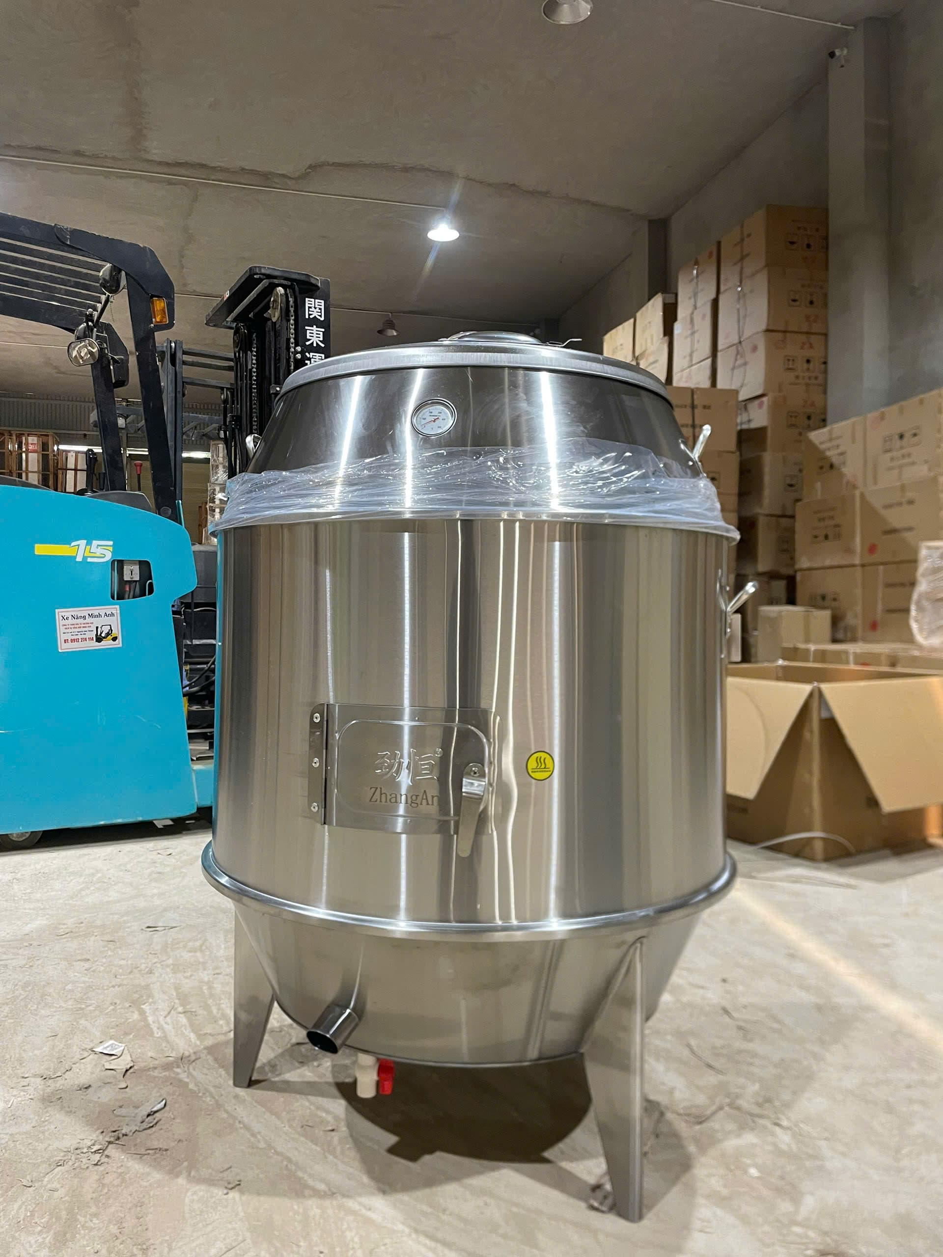 lu lò quay vịt inox phi 90 chân thẳng thumbnail 2