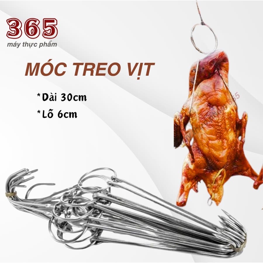 móc treo vịt 30cm inox