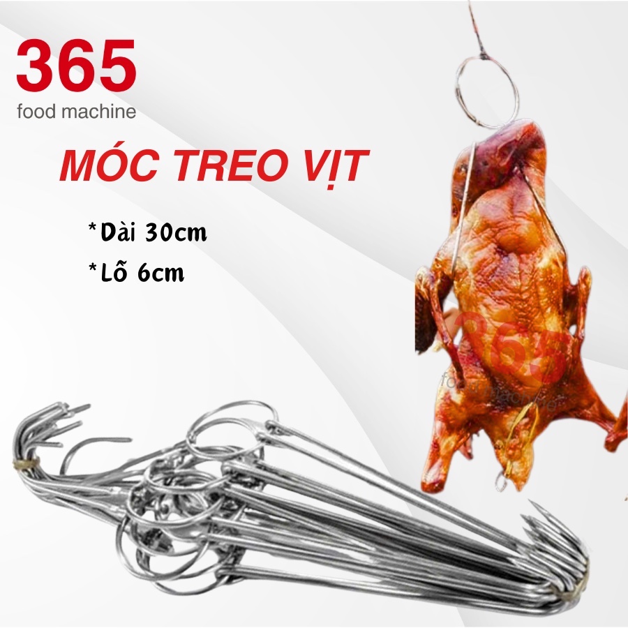 móc treo vịt 30cm inox 