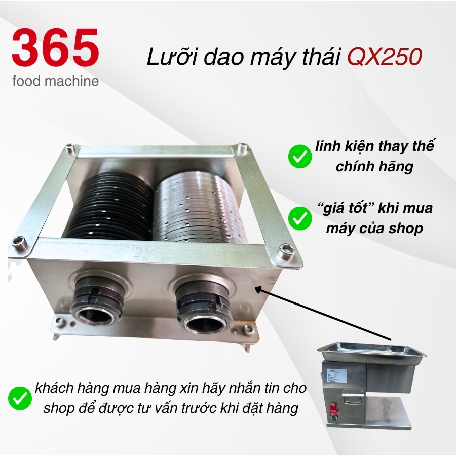dao máy thái thịt QX-250