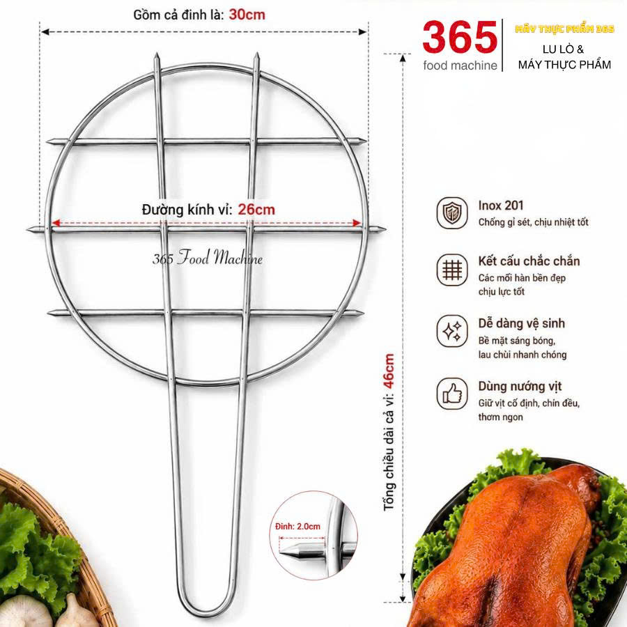 vỉ tỳ bà nướng vịt size 26cm