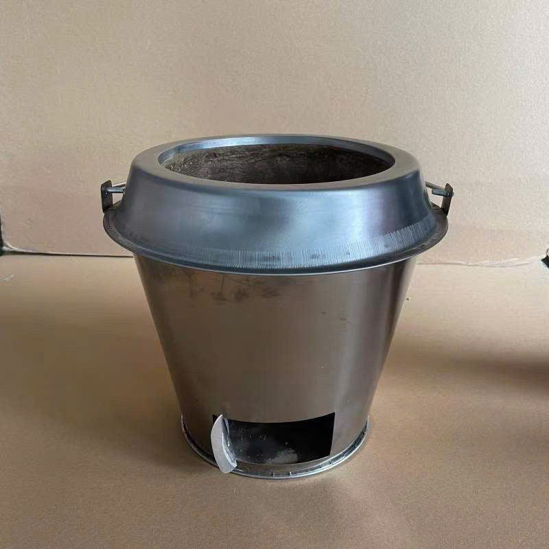 bếp than cho lu quay inox và lu kính xoay thumbnail 2