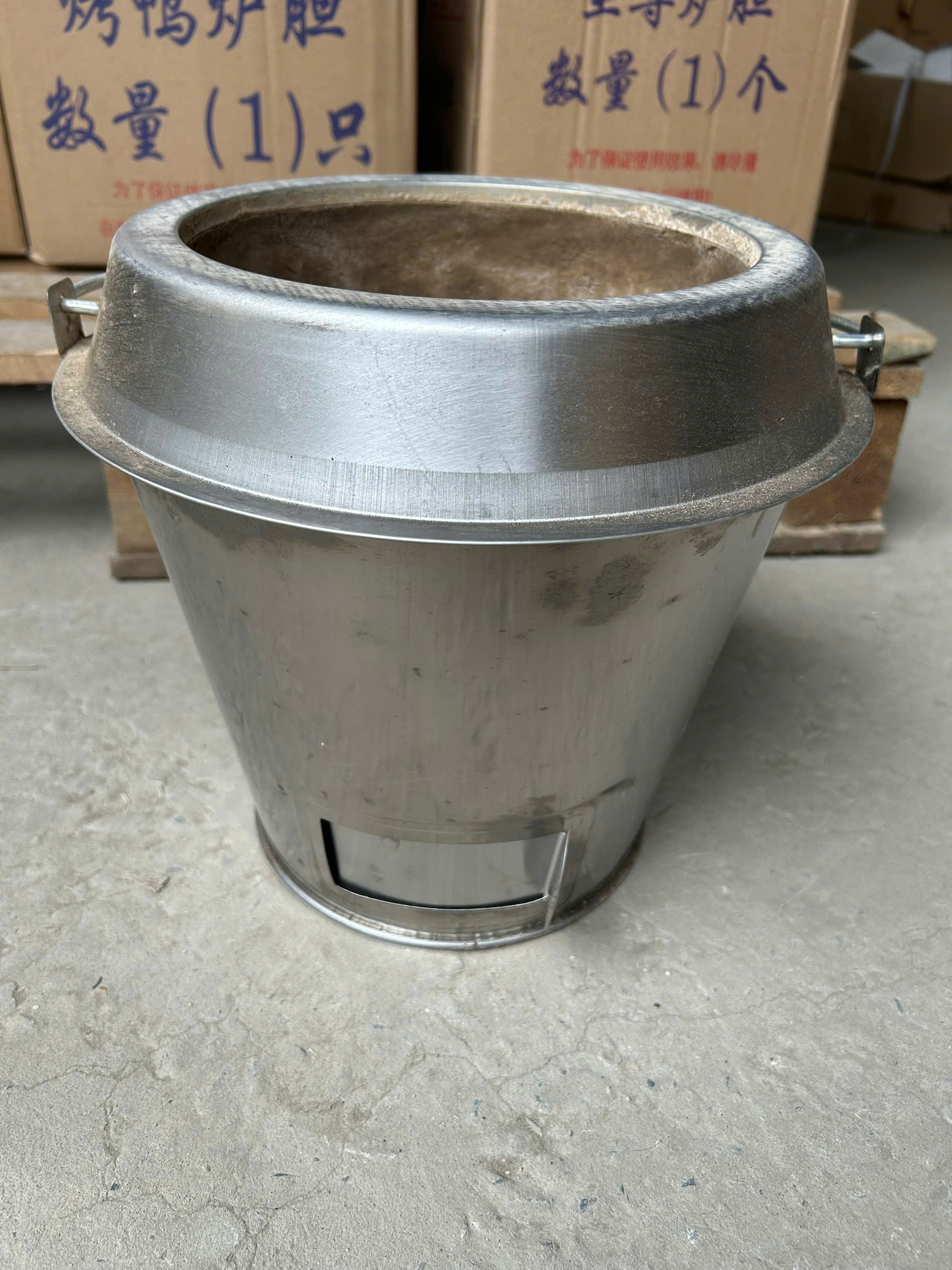 bếp than cho lu quay inox và lu kính xoay thumbnail 1